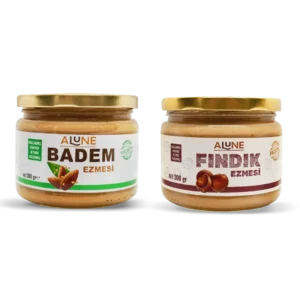 Alune-Badem Ezmesi - Alune Fındık Ezmesi