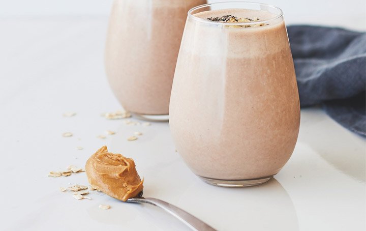 Alune Fıstık ezmeli smoothie tarifi
